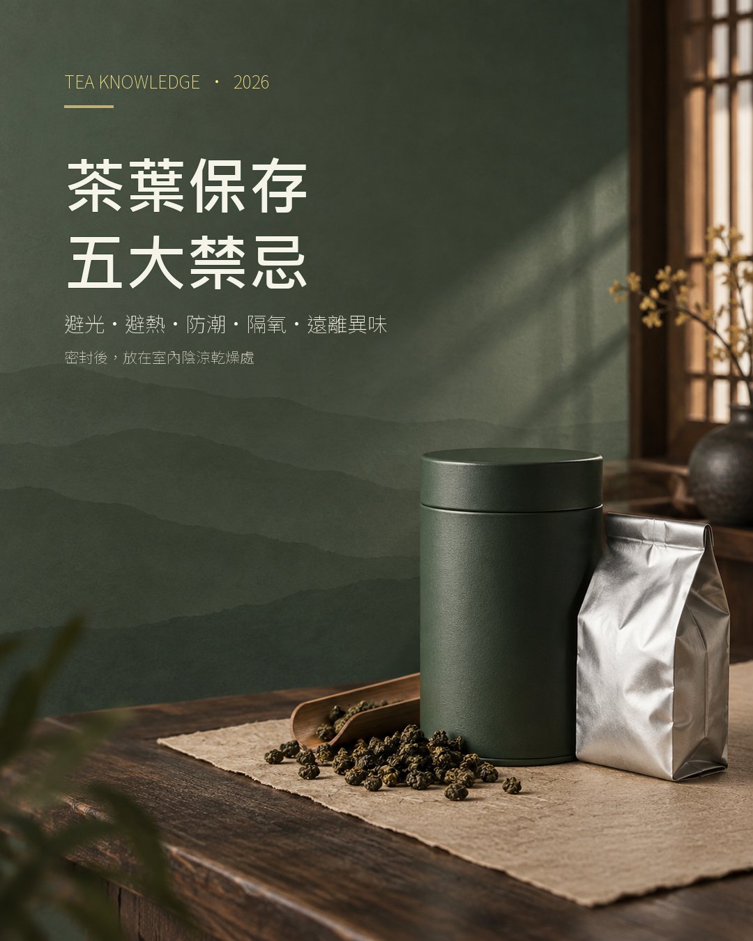 守住那一抹茶香！茶葉保存的黃金法則與補救秘訣
